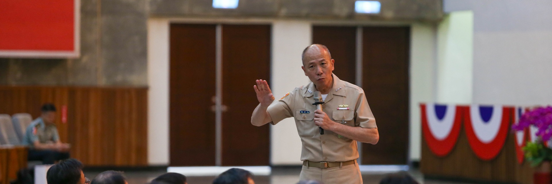 梅總長主持愛國教育開訓典禮　勉精進本職學能勇於接受挑戰
